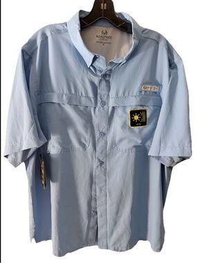 REALTREE Large Men's Fishing Guide Blue Sh…